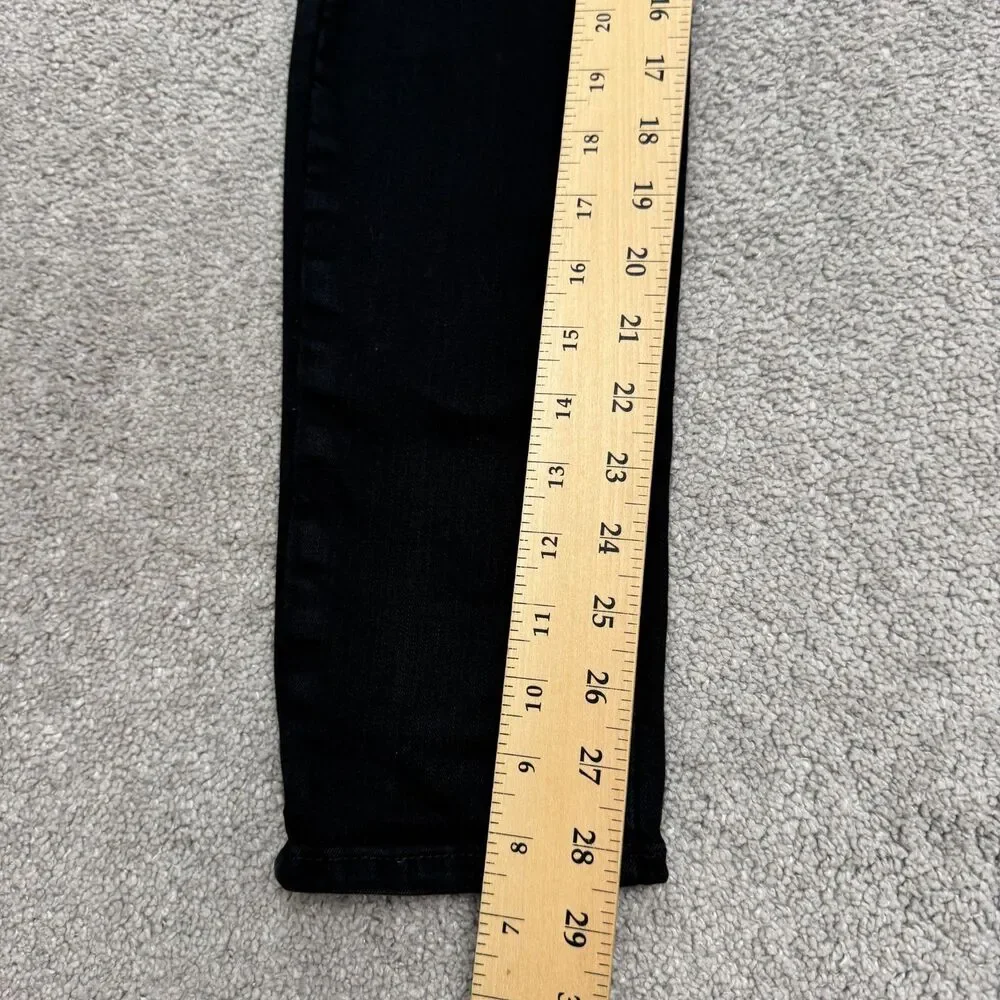 Levi's 512 Slim Fit Taper Flex Denim Jeans Womens 30x32 Black Cotton Stretch